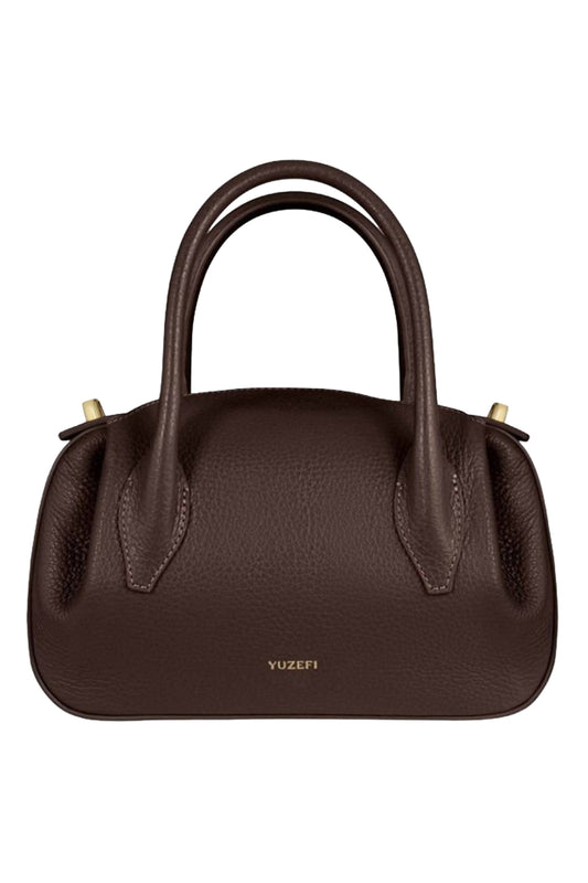 Oyster Mini Duffle Bag - Espresso-BROWN-O/S-HANDBAGSHOULDER-YUZEFI