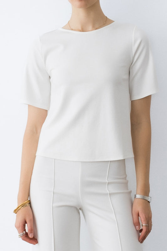 Short Sleeve Top - Off White