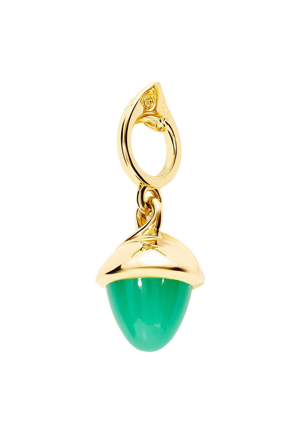 Chrysoprase Mikado Flamenco Pendant-YELLOW GOLD-JEWELRYFINE JEWELPENDANT-TAMARA COMOLLI