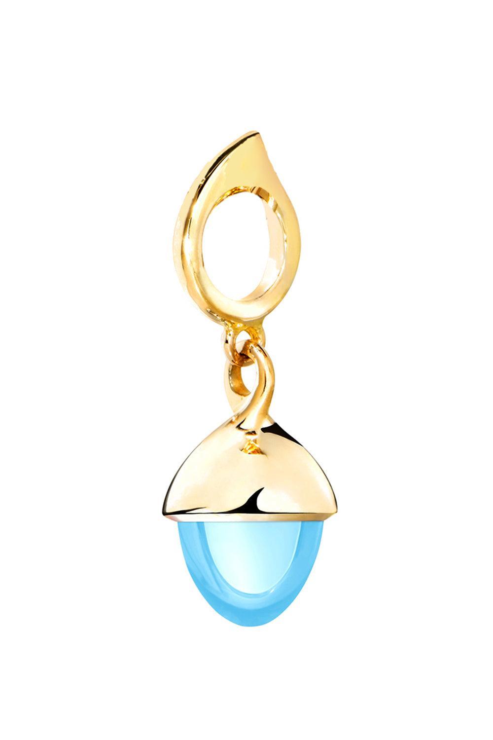 Sky Topaz Mikado Flamenco Pendant-YELLOW GOLD-JEWELRYFINE JEWELPENDANT-TAMARA COMOLLI