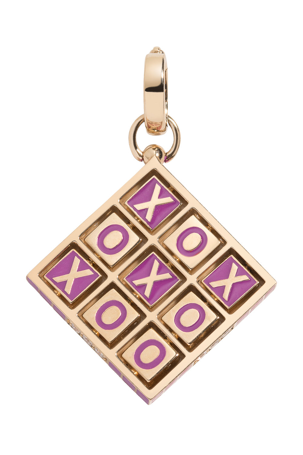 Diamond Purple  Xoxo Pendant