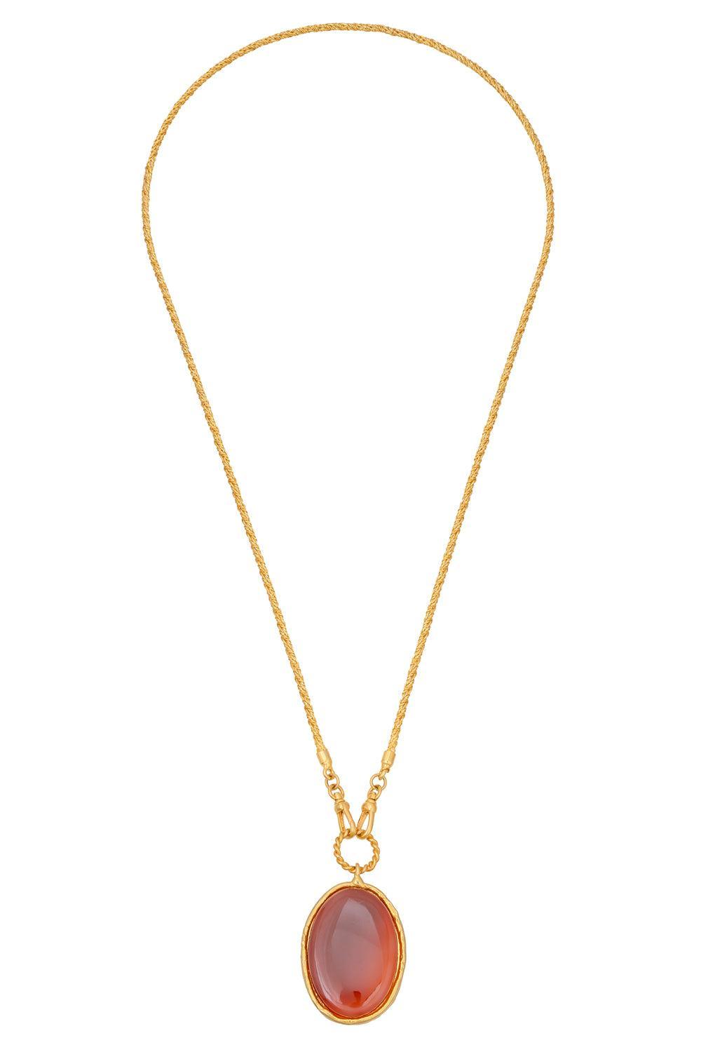 Cornaline Coraline Pendant Necklace-YELLOW-JEWELRYBOUTIQUENECKLACE O-SYLVIA TOLEDANO