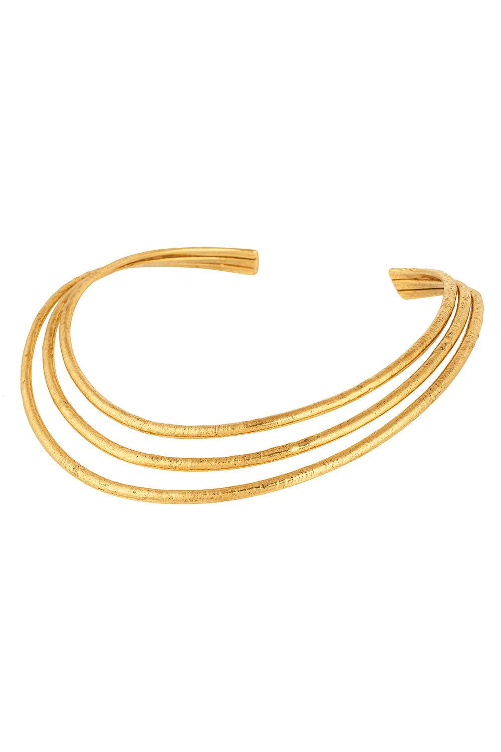 Osiris Three Collar Necklace-YELLOW-JEWELRYBOUTIQUENECKLACE O-SYLVIA TOLEDANO