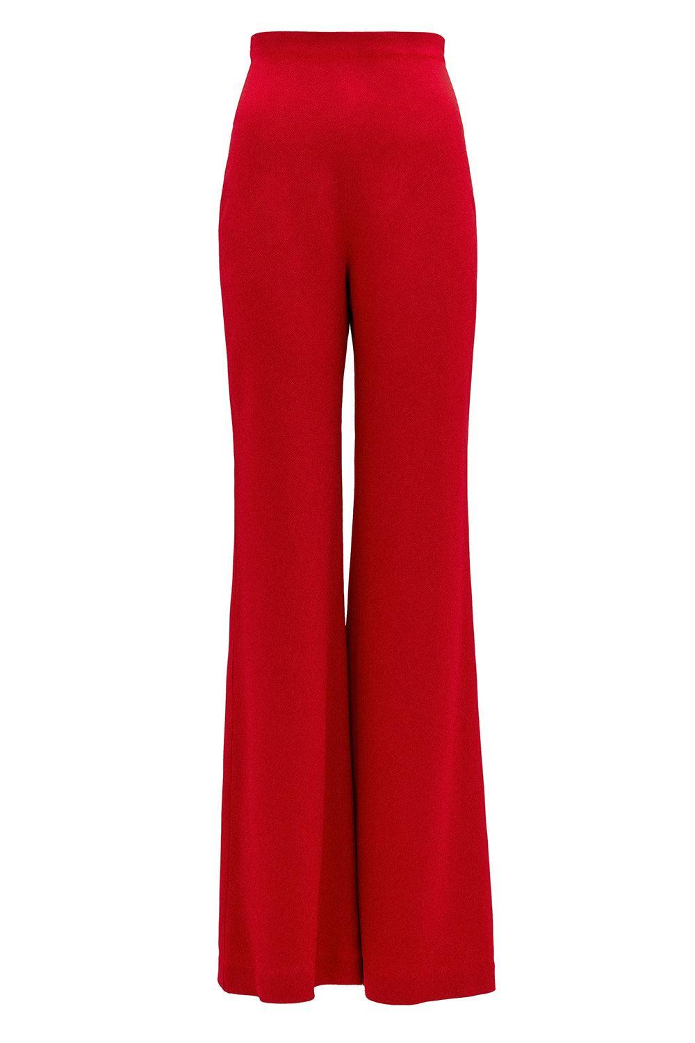 Palermo Flare Pant-ROUGE-XS-CLOTHINGPANTWIDE LEG-SILVIA TCHERASSI