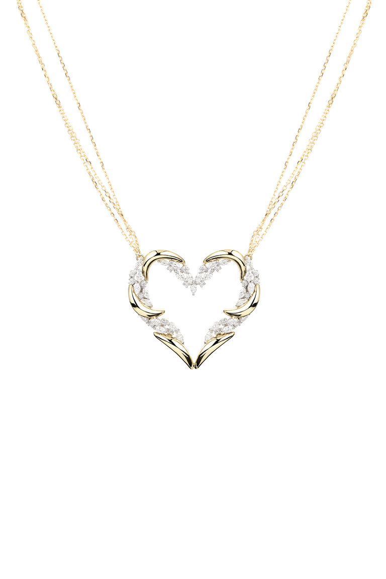 Diamond Strada Heart Necklace