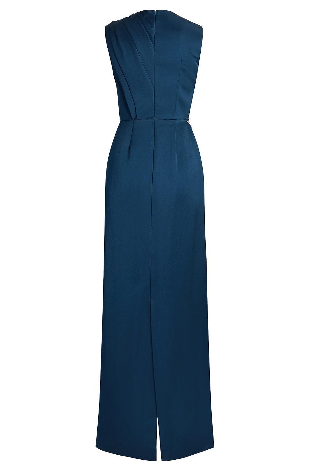 Embroidered Sleeveless Pencil Gown-BLUE-4-CLOTHINGDRESSCOCKTAIL-ERDEM