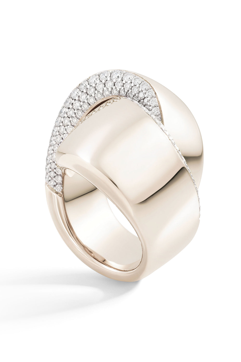 Abbraccio Diamond Knot Ring