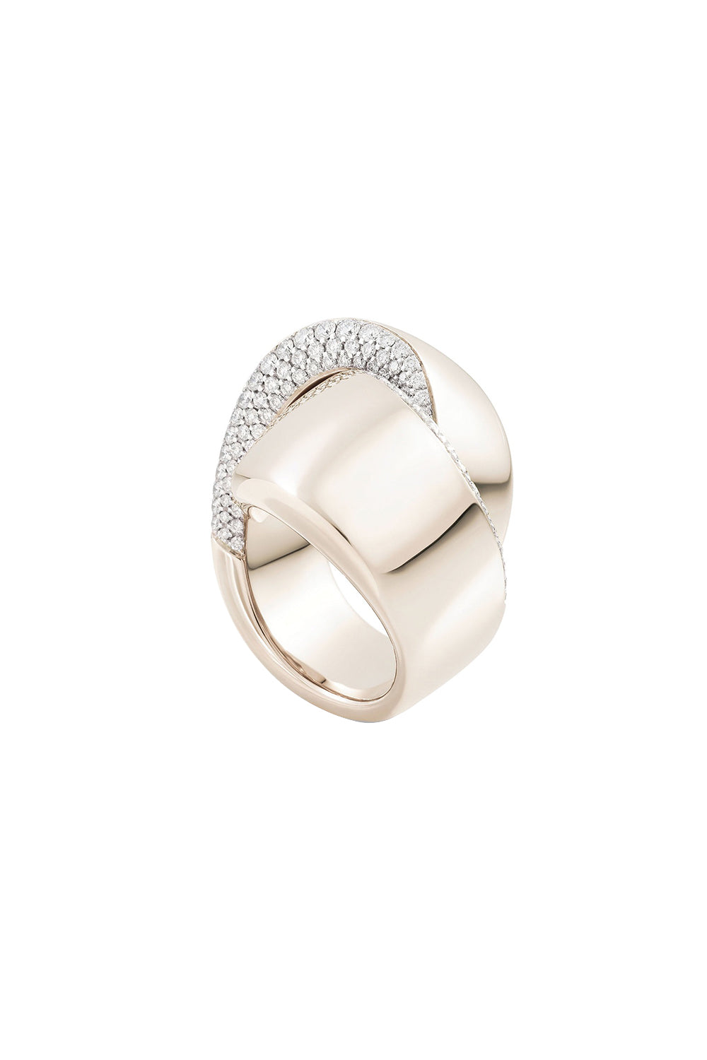 Abbraccio Diamond Knot Ring