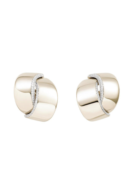 Diamond Midi Abbraccio Earrings-WHITE GOLD-JEWELRYFINE JEWELEARRING-VHERNIER