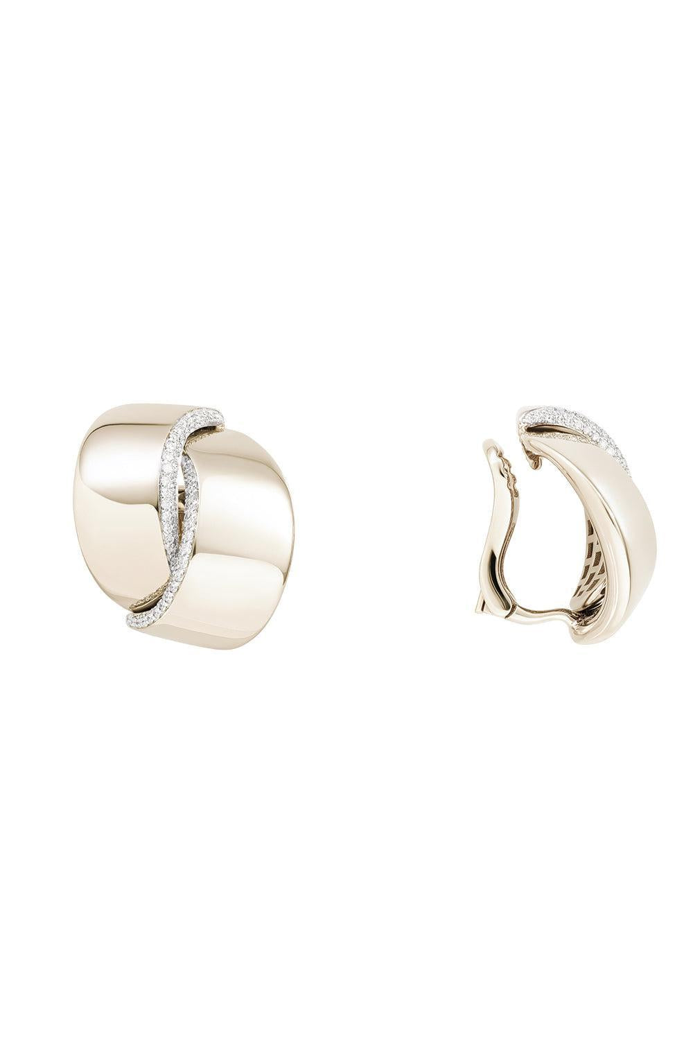 Diamond Midi Abbraccio Earrings-WHITE GOLD-JEWELRYFINE JEWELEARRING-VHERNIER