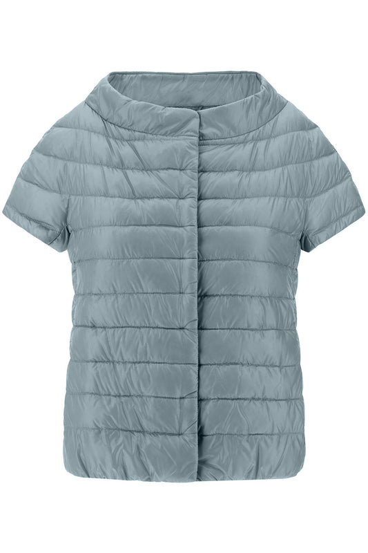 Iconico Emilia Cap Sleeve - Blue Grey-LIGHT BLUE-38-CLOTHINGJACKETCASUAL-HERNO