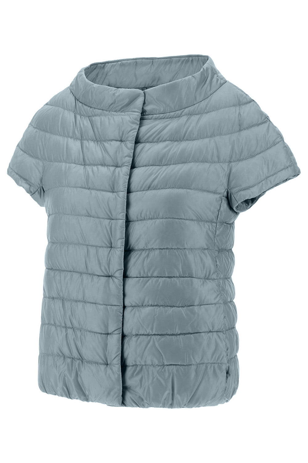 Iconico Emilia Cap Sleeve - Blue Grey-LIGHT BLUE-38-CLOTHINGJACKETCASUAL-HERNO