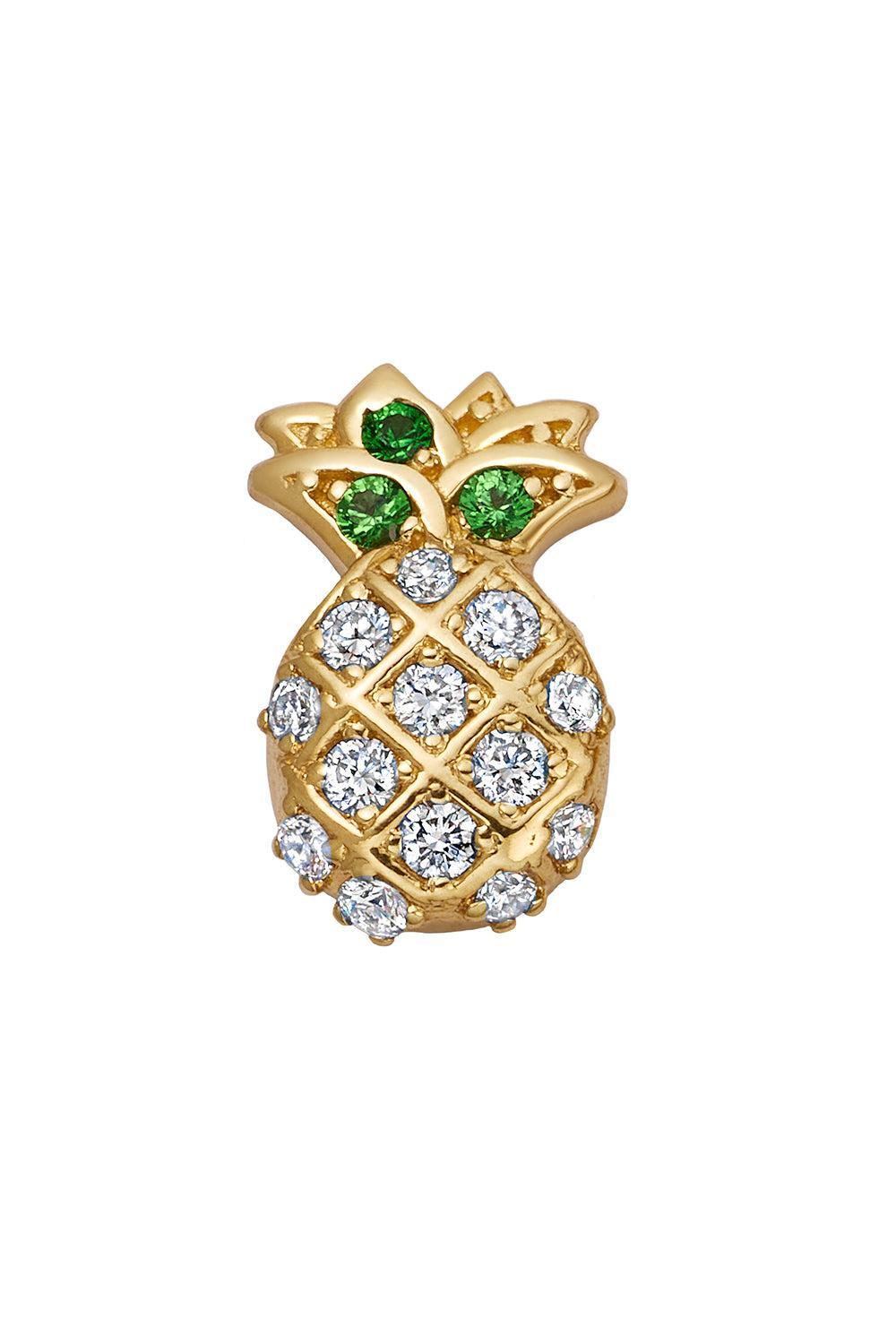 Pineapple Charm-YELLOW GOLD-JEWELRYFINE JEWELPENDANT-LOQUET
