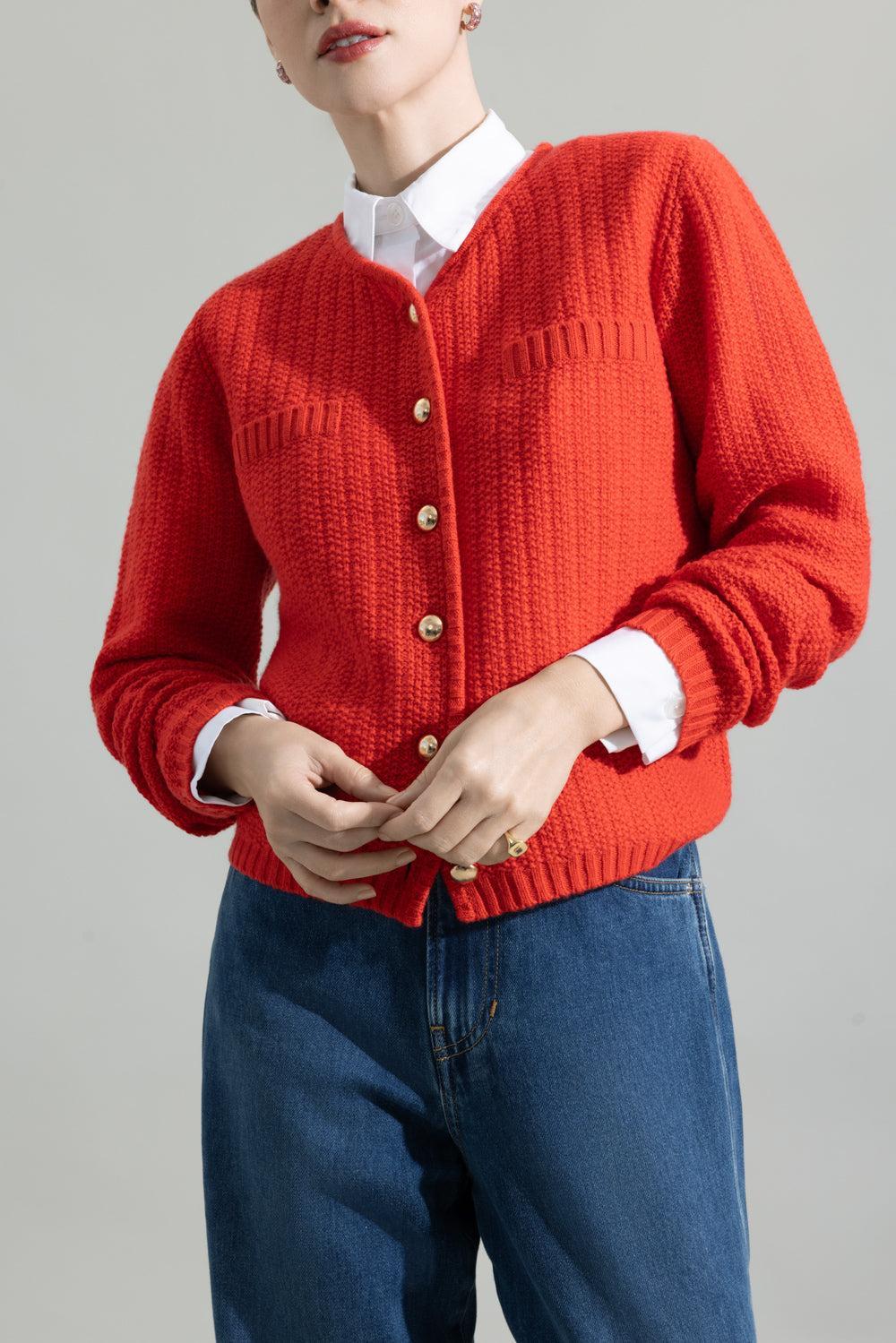 Button Front Short Jacket-MRCHNOCH-XS-CLOTHINGJACKETCASUAL-ALLUDE