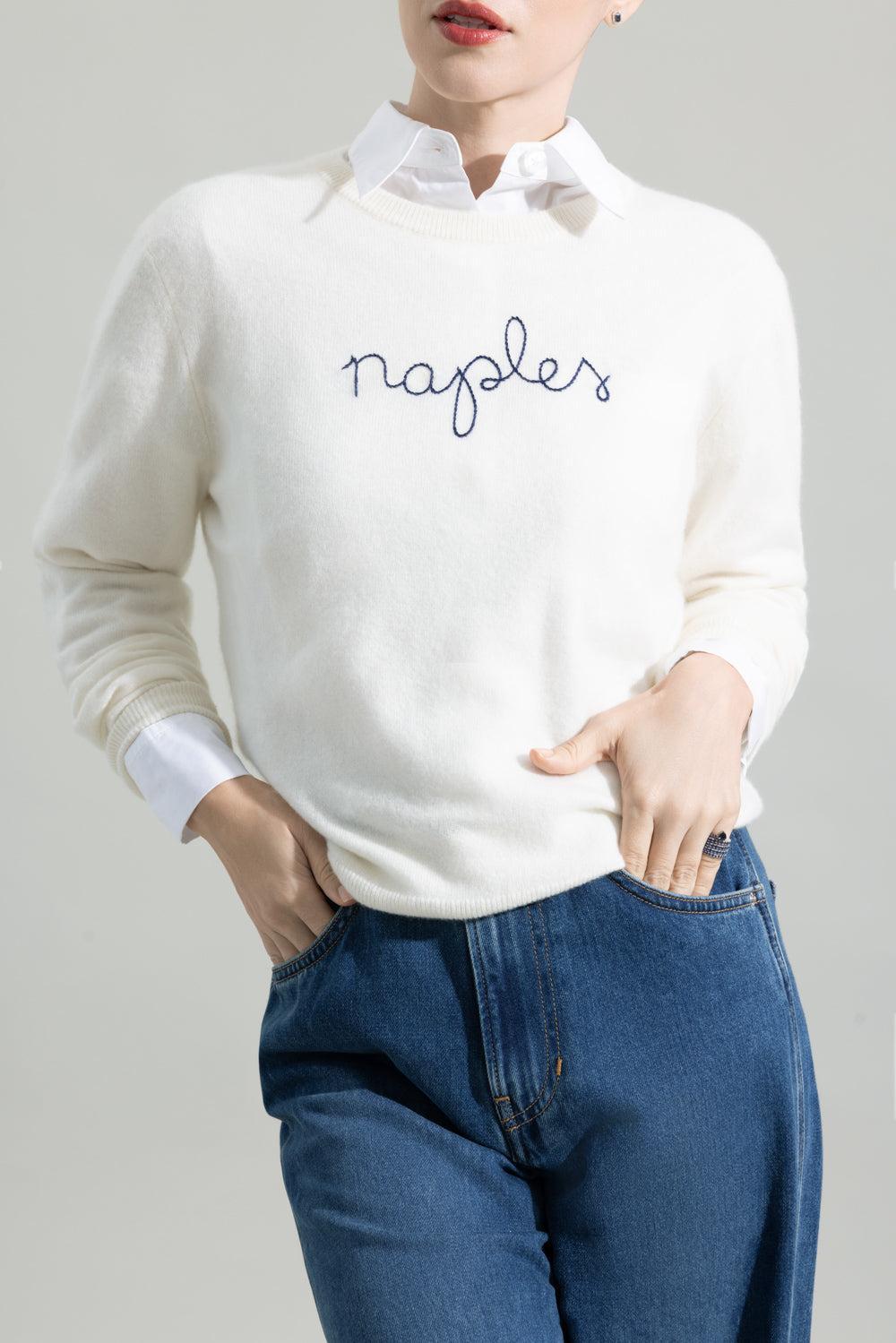 Naples Crewneck - Cream-CREAM-XS-CLOTHINGTOPSWEATER-LINGUA FRANCA
