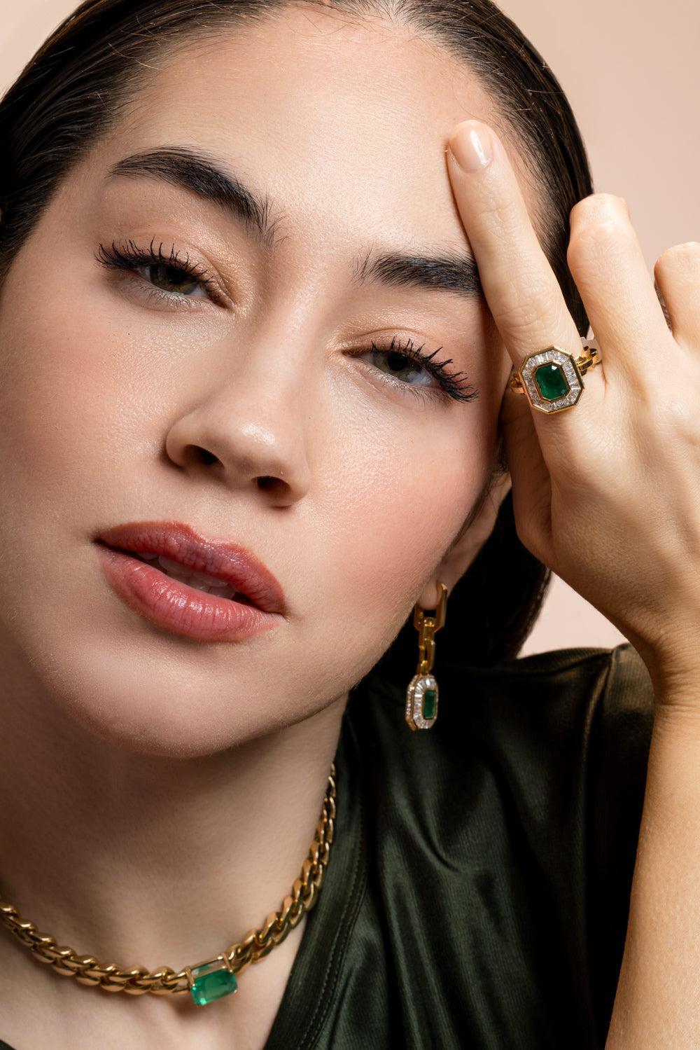 Diamond Halo Mini Deco Ring-YELLOW GOLD-6-JEWELRYFINE JEWELRING-SHAY JEWELRY