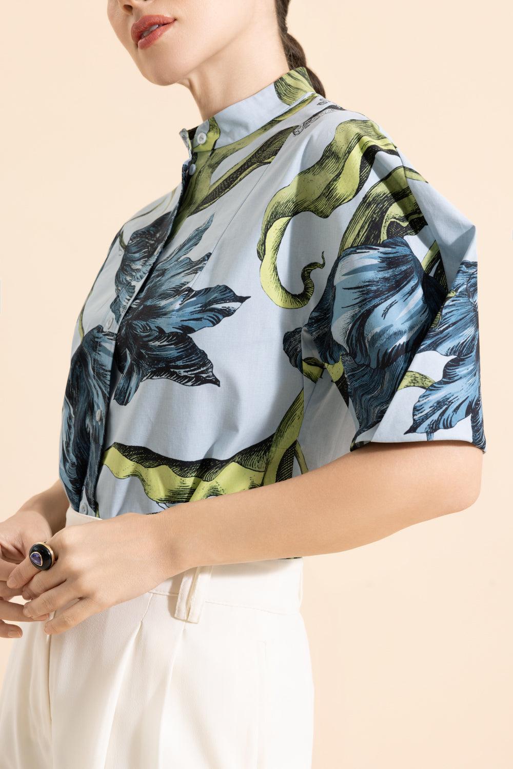 Short Sleeve Shirt-ETCHTUPW-2-CLOTHINGTOPBLOUSE-ERDEM