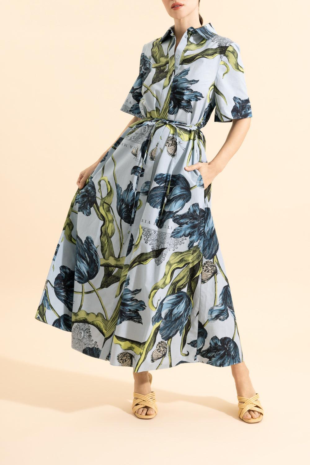 Short Sleeve Shirt Dress-ETCHTUPW-2-CLOTHINGDRESSCASUAL-ERDEM