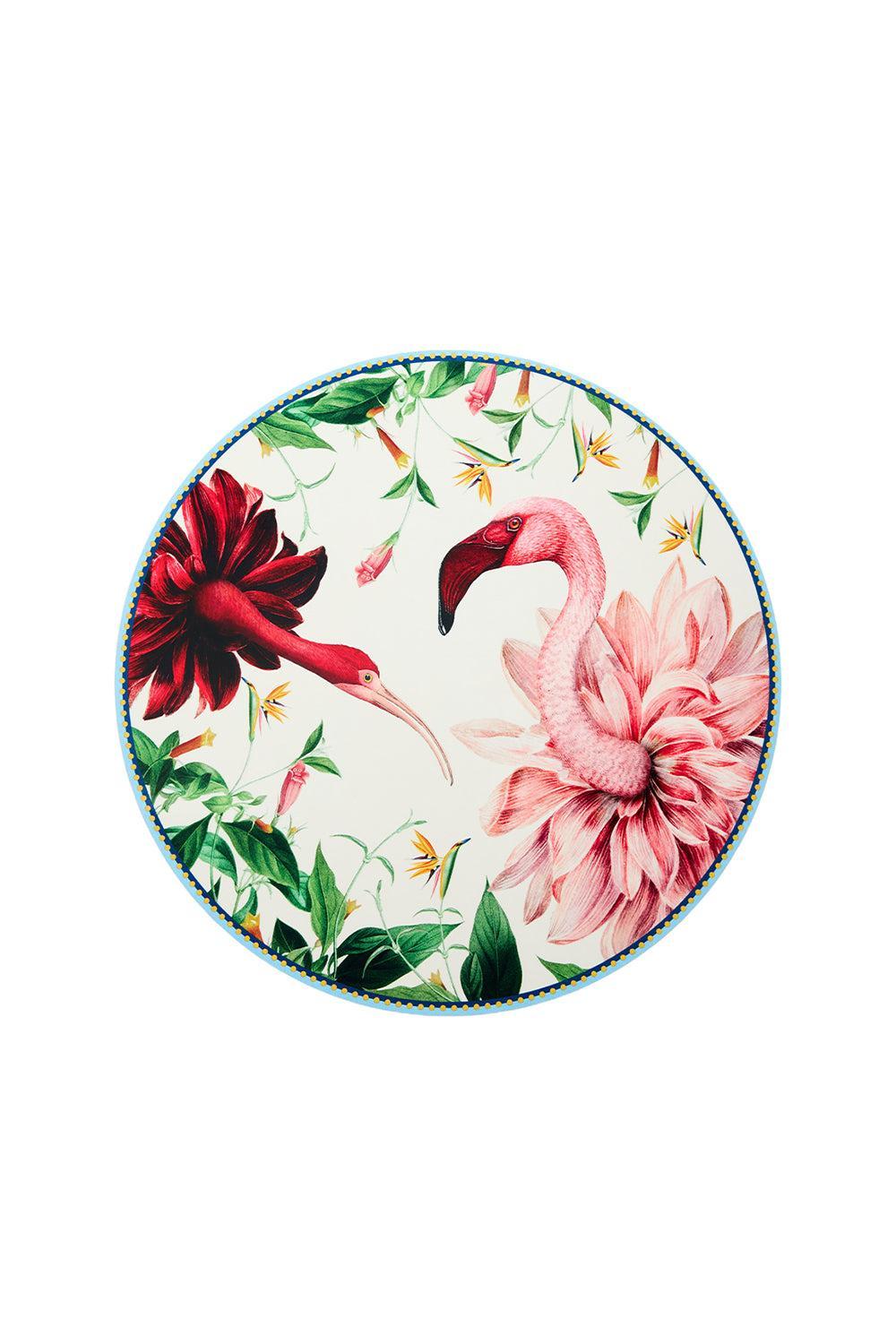 Disk Placemat - Birdbloom Ivory-BRDBLOOM-ACCESSORIEHOME-LA DOUBLEJ