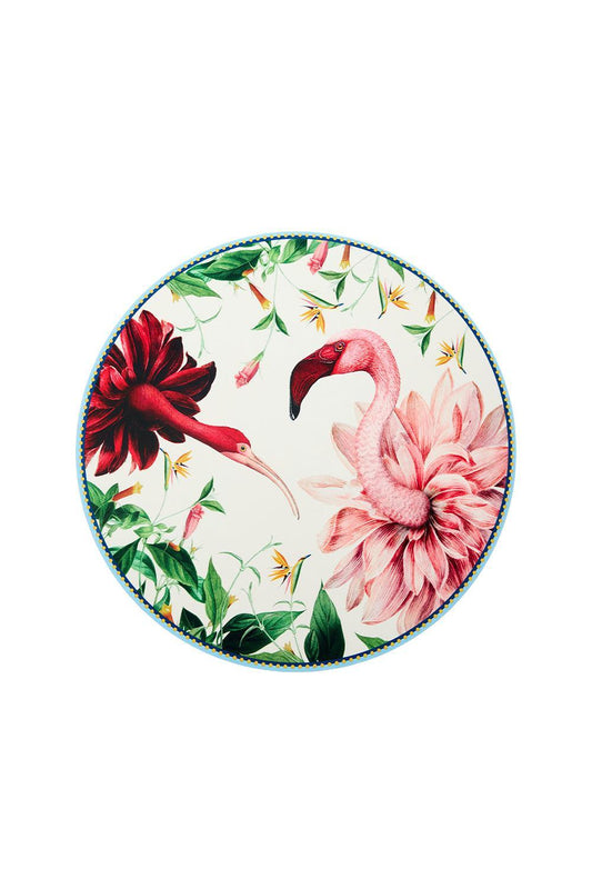 Disk Placemat - Birdbloom Ivory-BRDBLOOM-ACCESSORIEHOME-LA DOUBLEJ