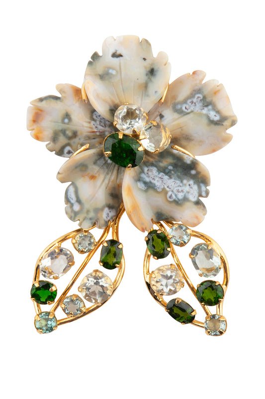 Amethyst Jasper Odessa Pin Pendant