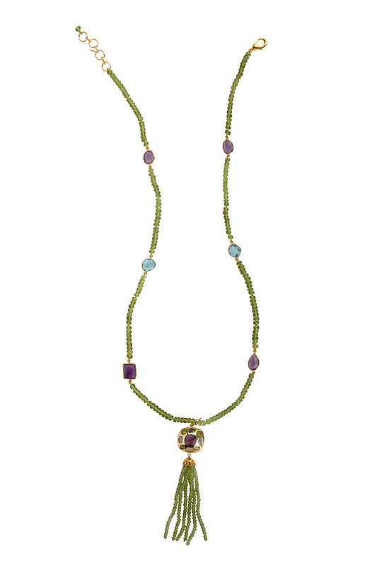 Peridot Amethyst Dominique Necklace