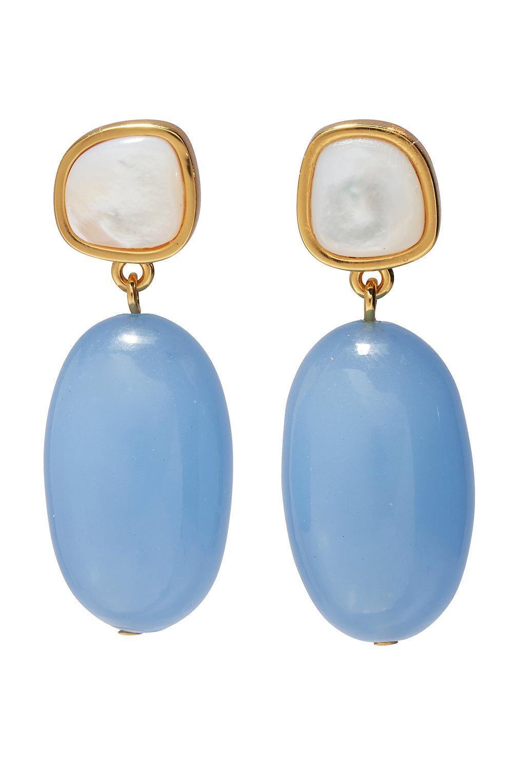 Blue Big Sur Drop Earrings-BLUE-JEWELRYBOUTIQUEEARRING-LIZZIE FORTUNATO