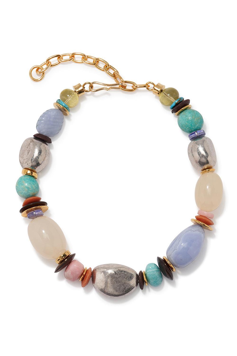 Baja Monument Collar Necklace-MULTI-JEWELRYBOUTIQUENECKLACE O-LIZZIE FORTUNATO