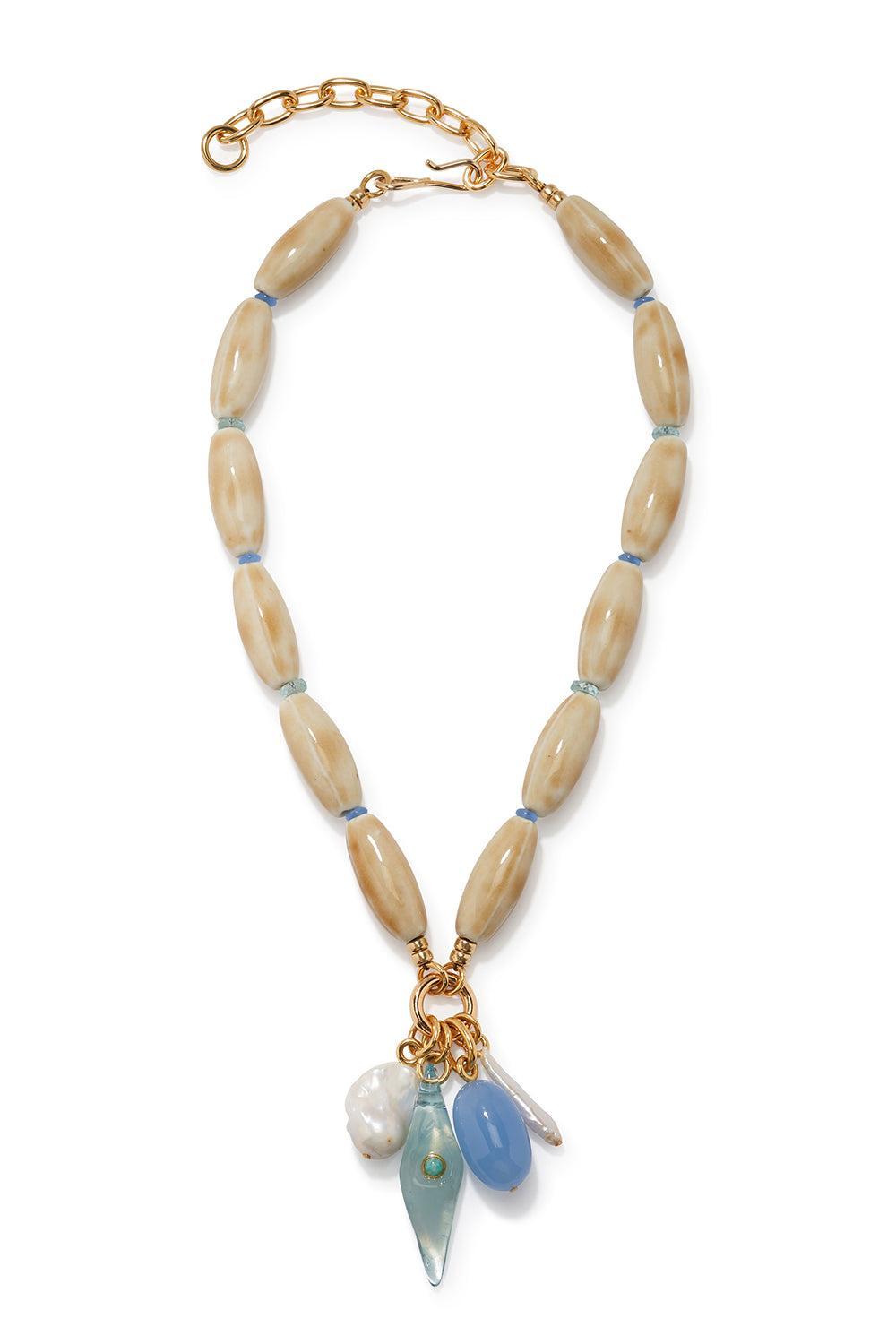 Seashell Marilla Necklace-CREAM-JEWELRYBOUTIQUENECKLACE O-LIZZIE FORTUNATO