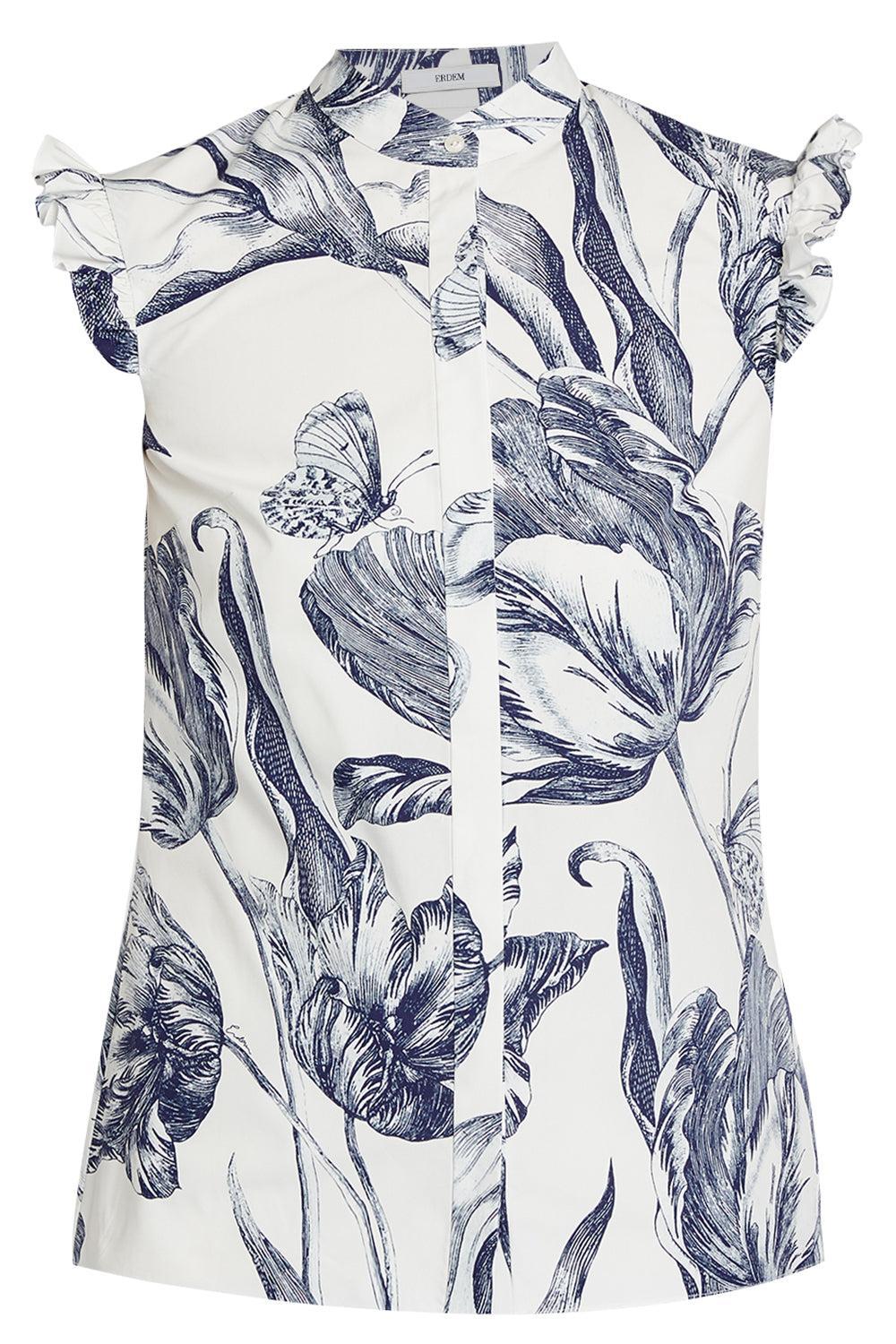 Sleeveless Ruffle Blouse-BTNCLIVO-2-CLOTHINGTOPBLOUSE-ERDEM