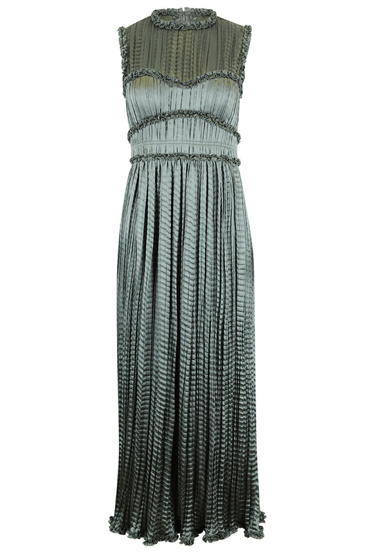 Amaya Sleeveless Pleated Dress
