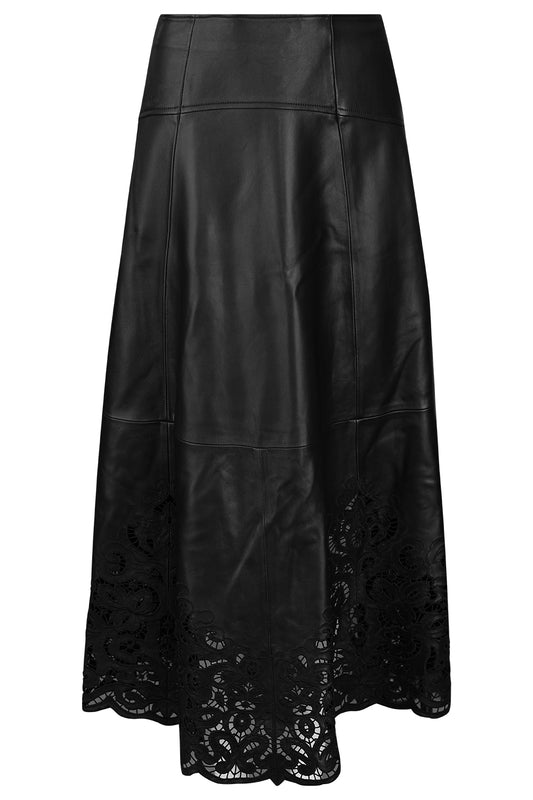 Orla Lace Leather Skirt