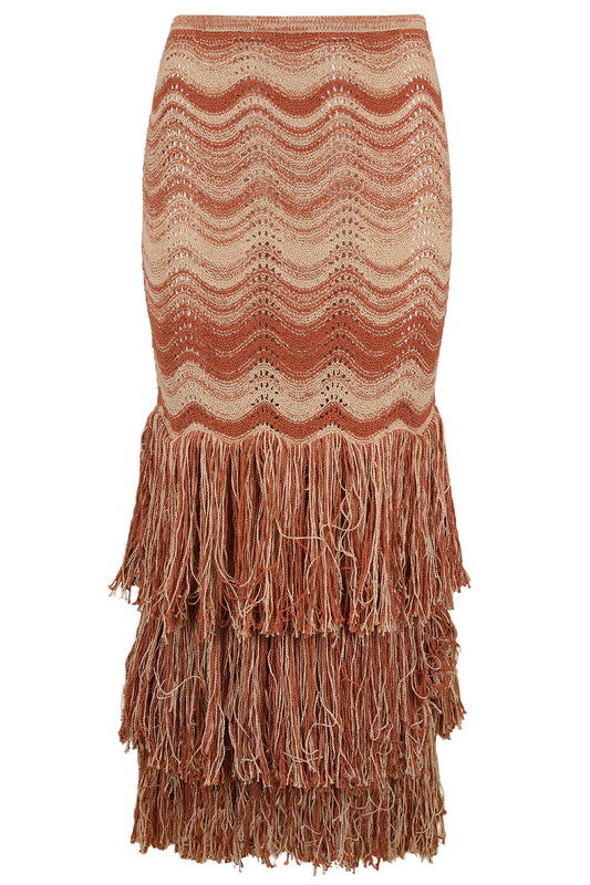 Evelina Skirt - Terracotta Rose
