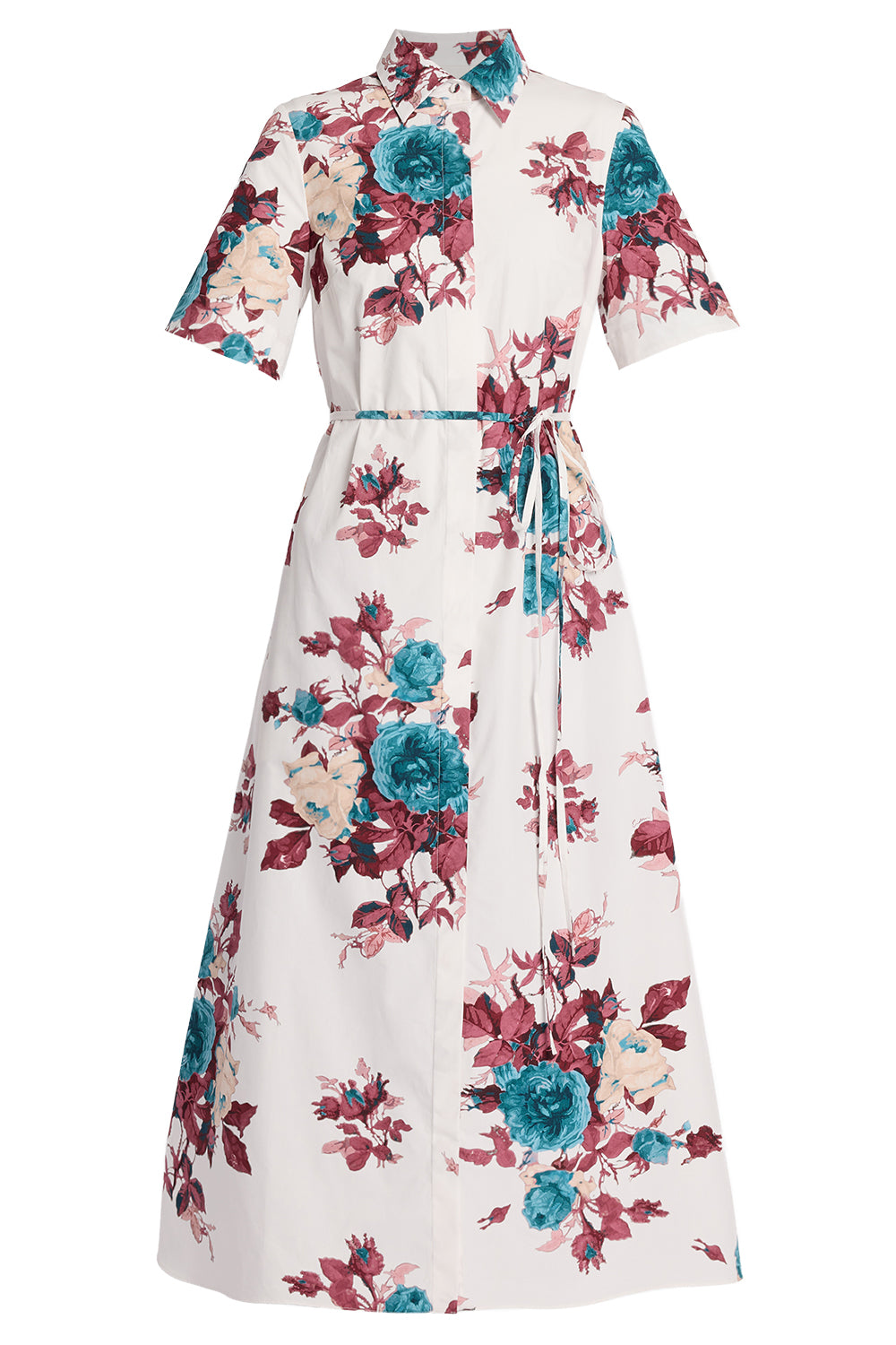 Floral Short Sleeve Maxi Dress
