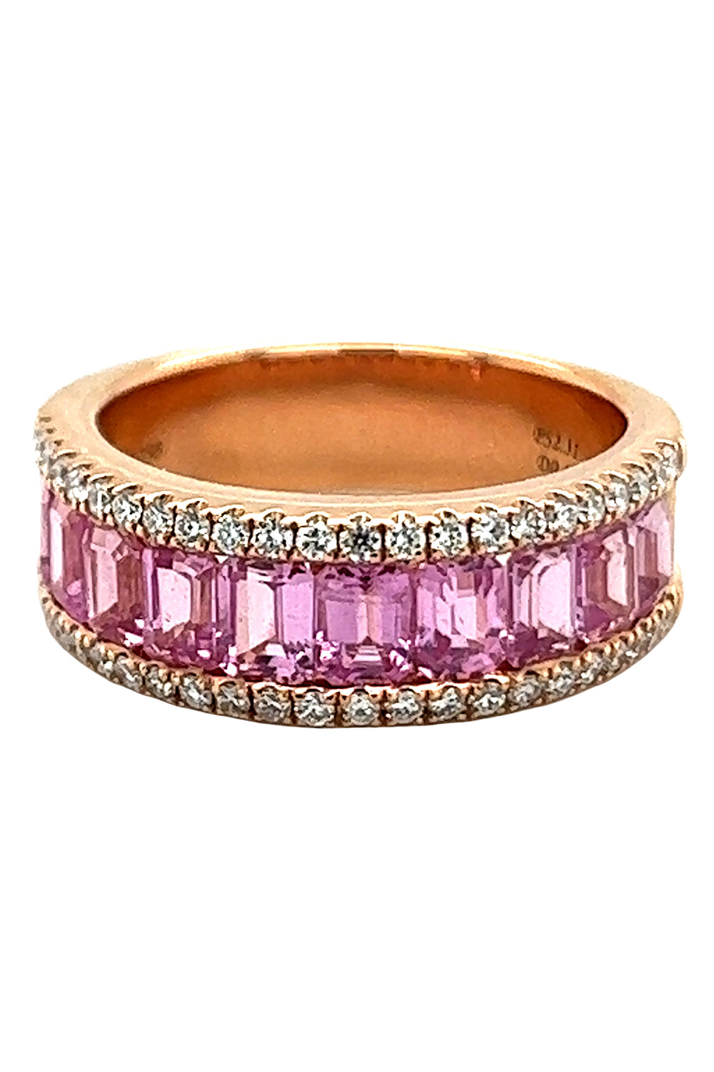 Pink Sapphire Diamonds Rainbow Collection Ring