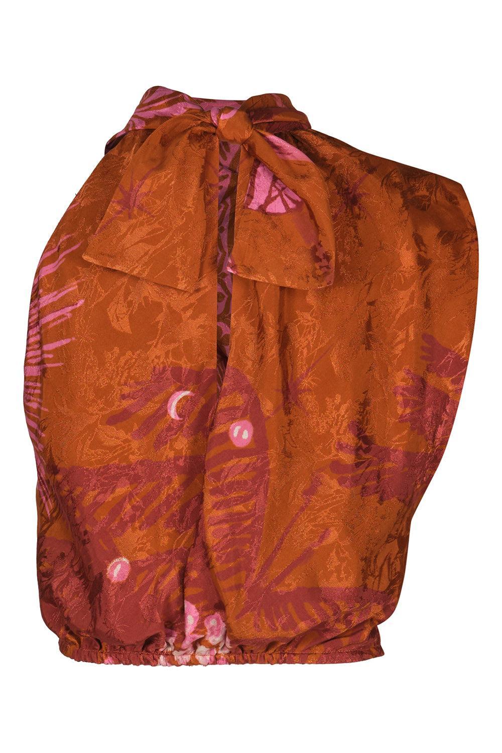 Natural Harbor Top-RUST DRK-2-CLOTHINGTOPBLOUSE-JOHANNA ORTIZ