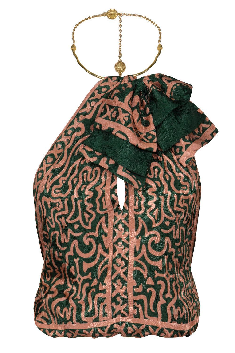 Southern Reverie Top-GREEN-2-CLOTHINGTOPBLOUSE-JOHANNA ORTIZ