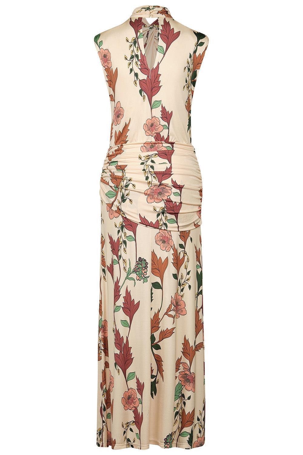 Hibiscus Compass Ankle Dress-CREAM-2-CLOTHINGDRESSCASUAL-JOHANNA ORTIZ
