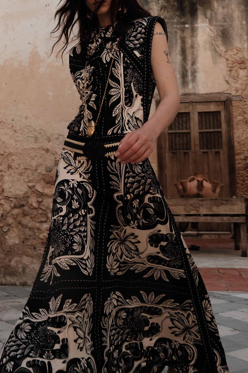 Old School Jaguar Midi Dress