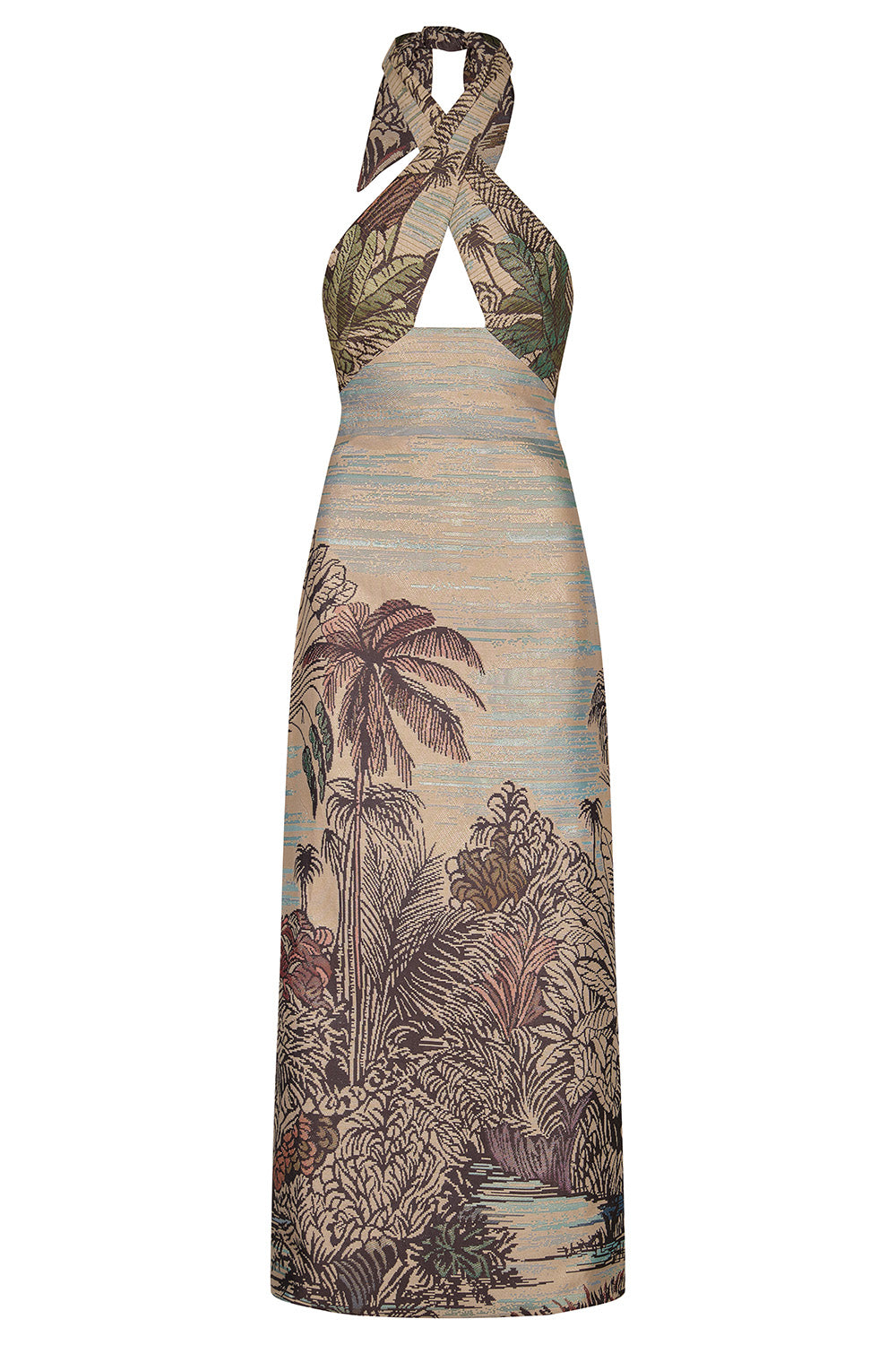 Elegant Expedition Midi Dress - Multicolor