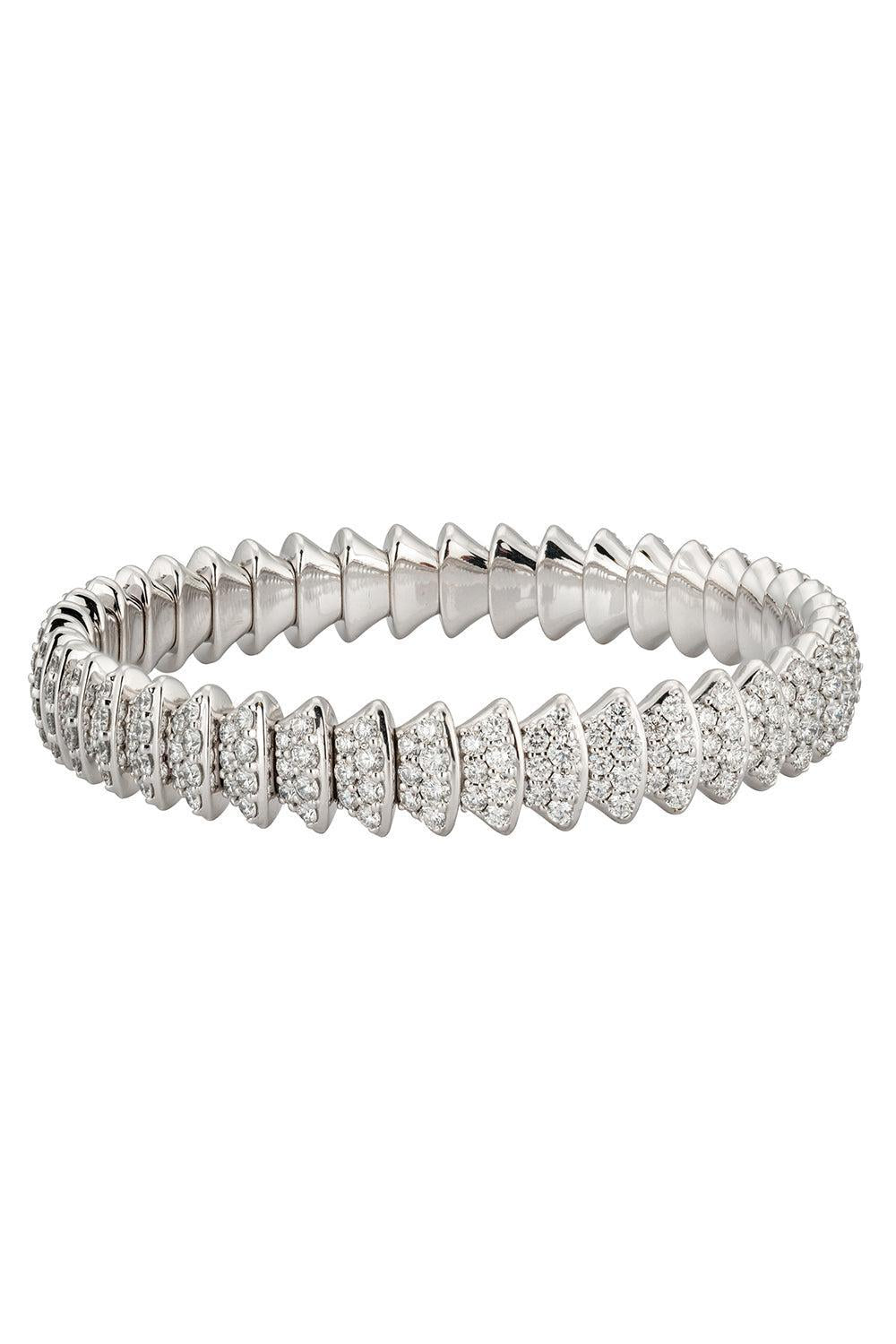 Diamond Multi Element Stretch Bracelet - White Gold-WHITE GOLD-JEWELRYFINE JEWELBRACELET O-ZYDO