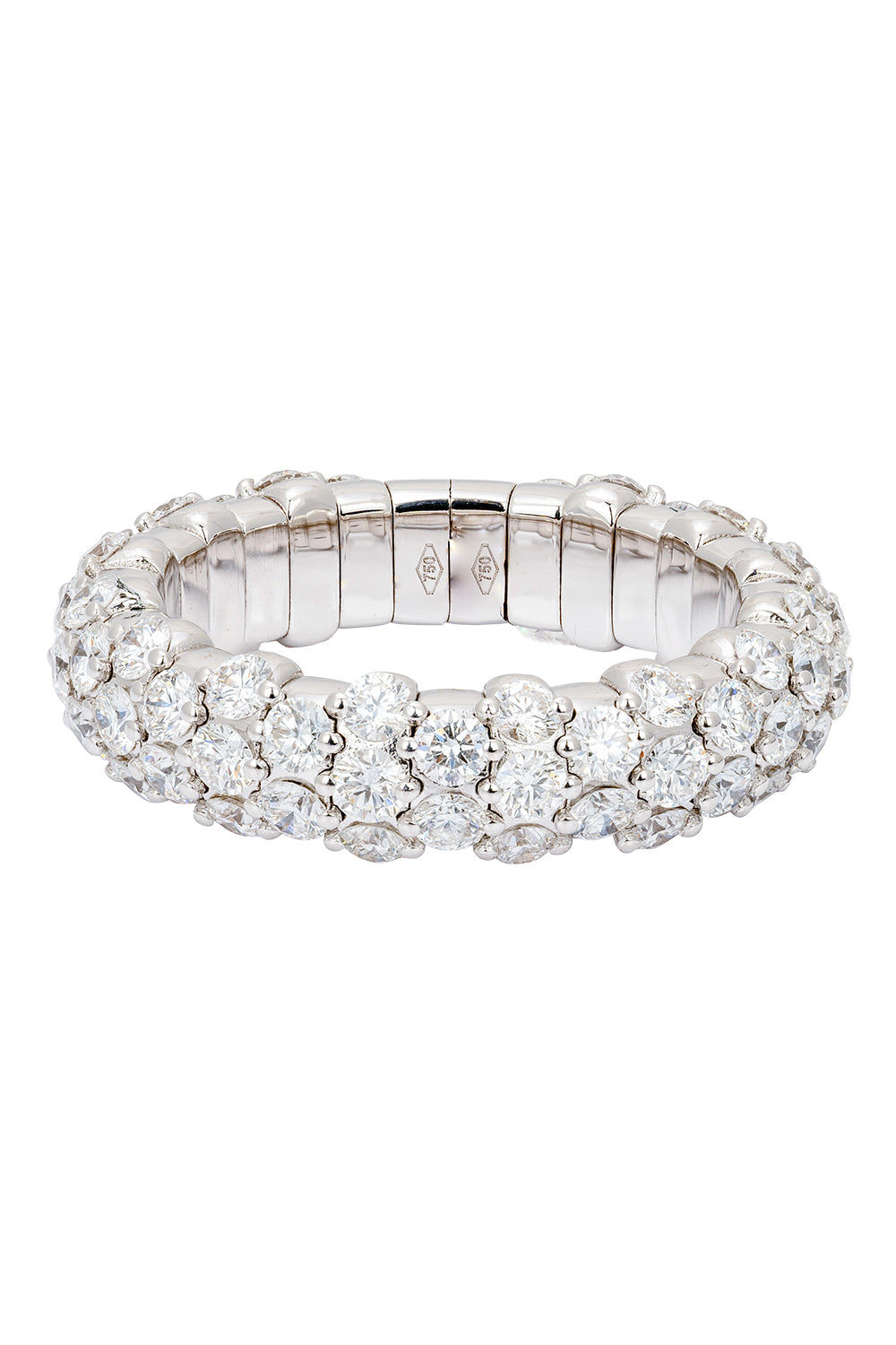 Diamond Slim Domed Stretch Ring