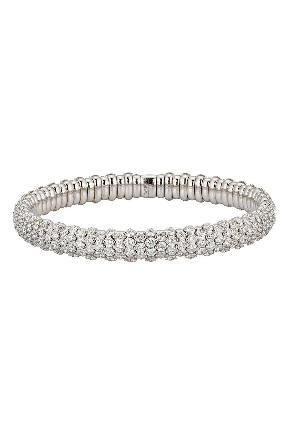 Diamond Stretch Bracelet-WHITE GOLD-JEWELRYFINE JEWELBRACELET O-ZYDO