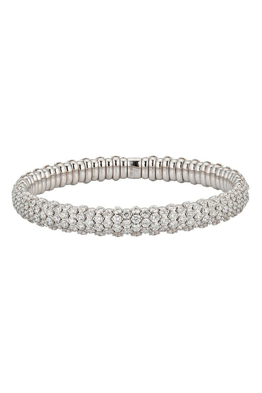 Diamond Stretch Bracelet-WHITE GOLD-JEWELRYFINE JEWELBRACELET O-ZYDO