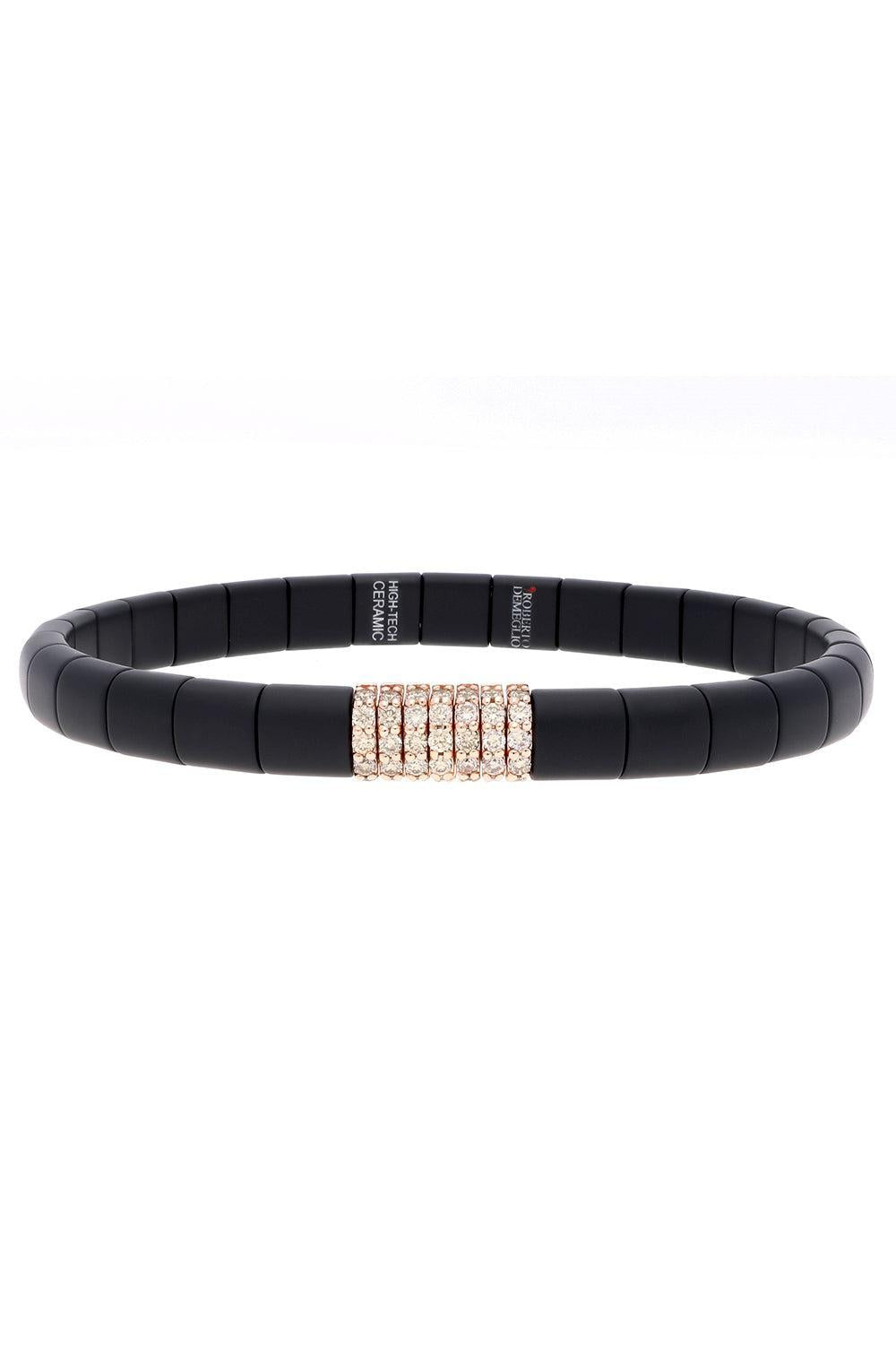 Champagne Diamond Matte Black Pura Ring-ROSE GOLD-JEWELRYFINE JEWELBRACELET O-ROBERTO DEMEGLIO