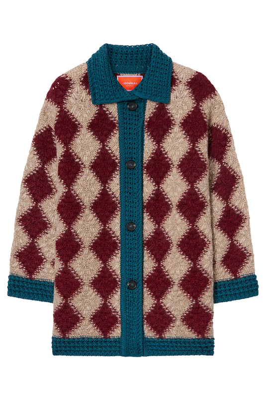 Crochet Bowling Cardigan