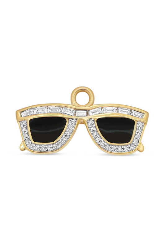 Diamond Sunglasses Charm-YELLOW GOLD-JEWELRYFINE JEWELPENDANT-SARA WEINSTOCK