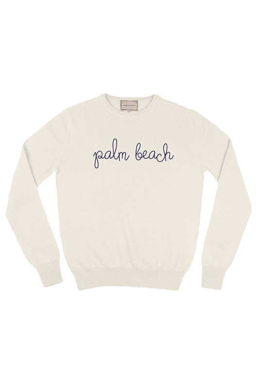 Palm Beach Crewneck - Cream-CREAM-XS-CLOTHINGTOPSWEATER-LINGUA FRANCA