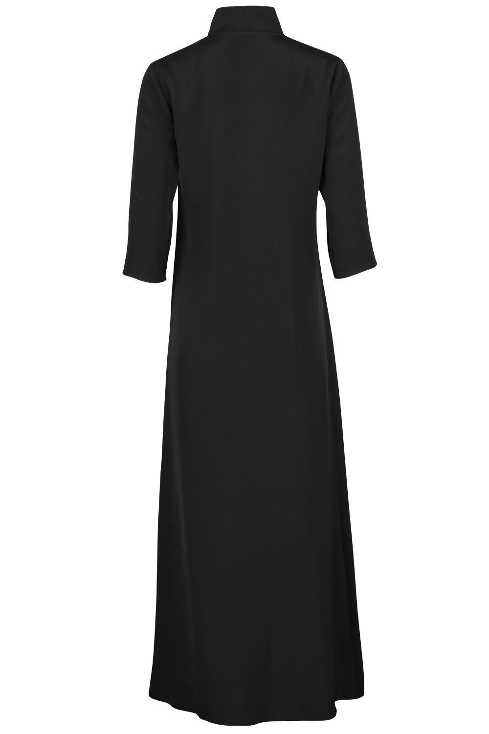 Long Frolic Dress - Black-BLACK-P-CLOTHINGDRESSCASUAL-PETER COHEN