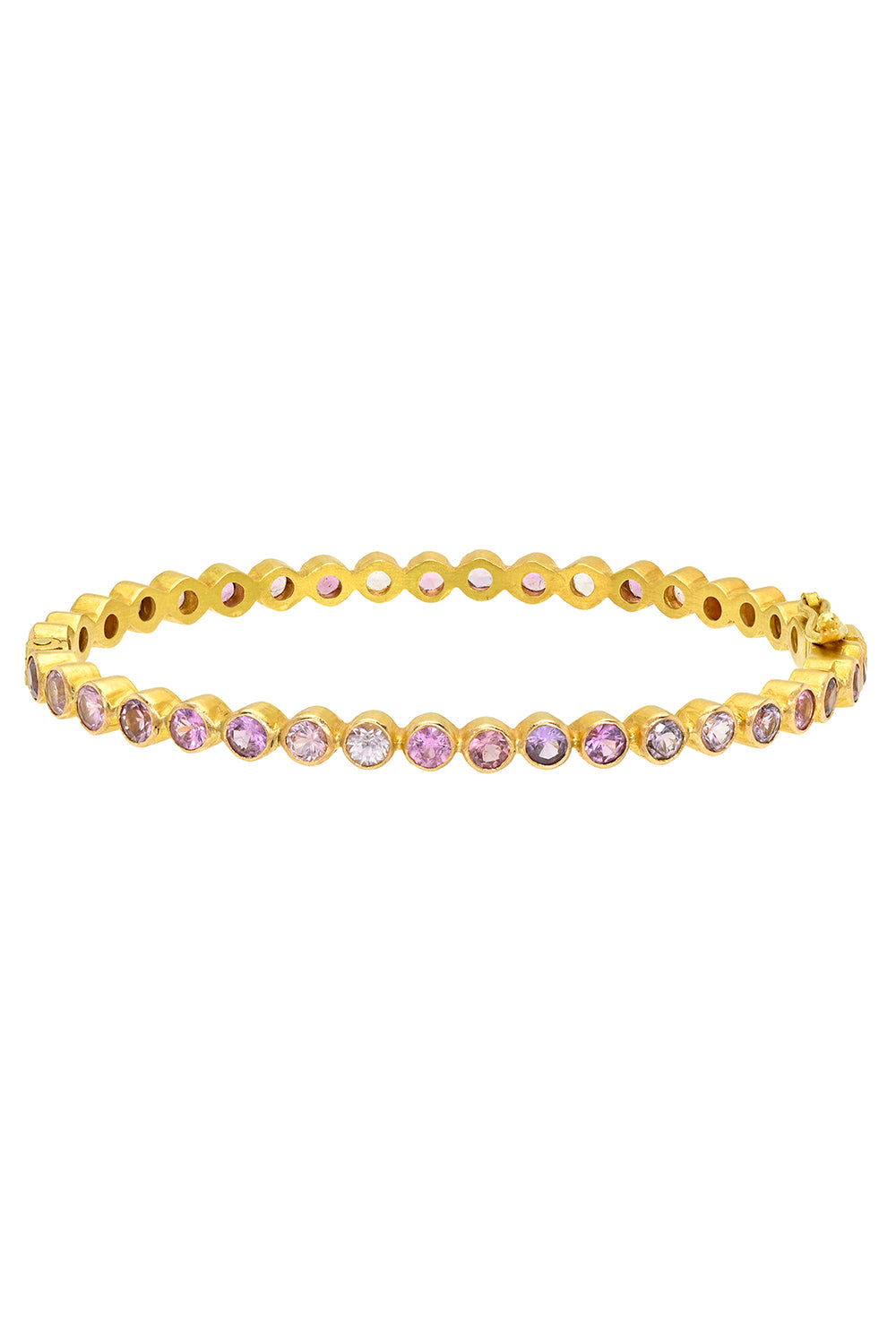 Pink Sapphire Bezel Bracelet